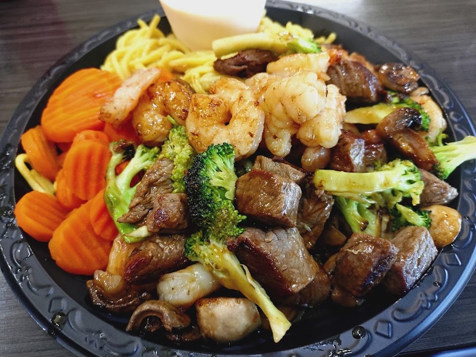 Shrimp Chicken & Steak